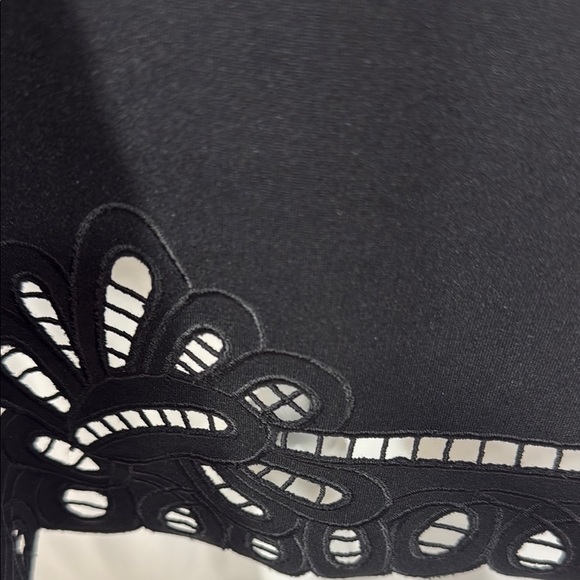 Ted Baker Black Eyelet Lace Halter A-Line Dress Exposed Zip NWOT Sz US 6 (Ted 2) - Picture 6 of 12